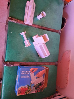 Vegetable grater used, all together
