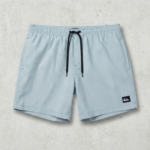 Quiksilver men's swim shorts XXL, blue and white stripes