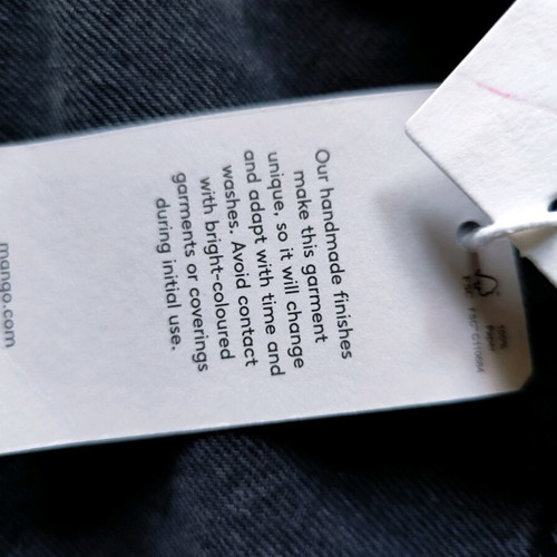 Mango black jeans new, size 42