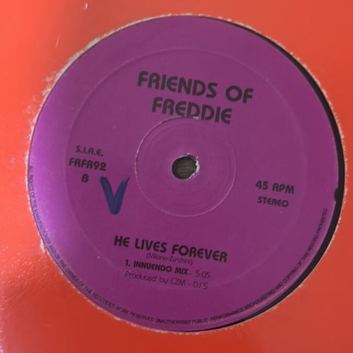 Friends of Freddie He Lives Forever Maxi Single used, 1992 Italy