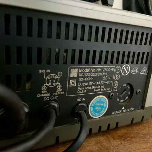 JVC GX-N7-E and Panasonic NV-V300-E video cameras used, 1980 set