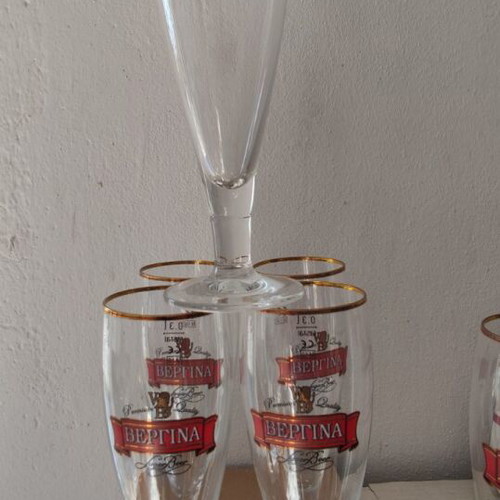 Vergina beer glasses new, set of 6