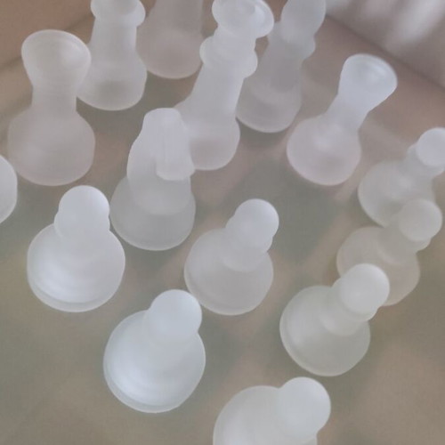 Glass chessboard large 35x35, like new
