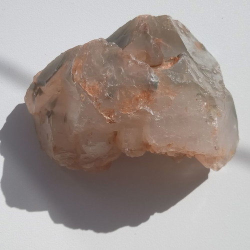 Raw Smoky Quartz with Green Tourmaline