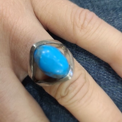 925 ring vintage used with turquoise stone