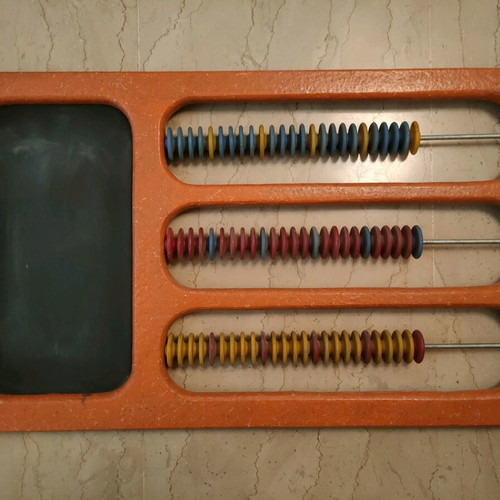 French billiards abacus '80 used with blackboard