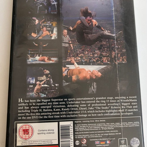 WWE Undertaker 15-0 2007 Silver Vision DVD used, good condition