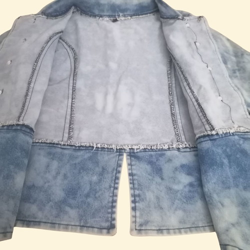 Denim jacket for girls, size 8-10 years, decorative metal buttons
