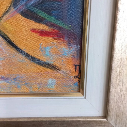 Signed oil painting artwork like new