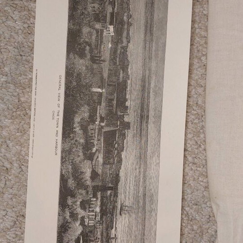 Engraving copy "The engravings of Chios" new, 50x15.5cm