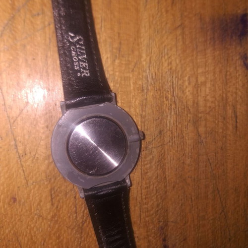 Zeemex unisex wristwatch like new, leather strap