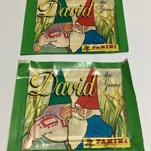 Panini 1982 sealed David the Gnome sticker packs new