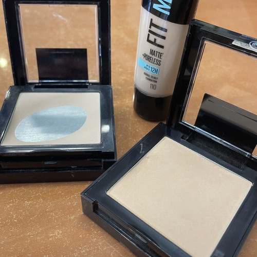 Maybelline Fit Me powder and foundation for light skin