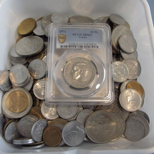 Greek coins 1 kilo unused and PCGS certified