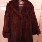 Fur jacket used, brown, size M