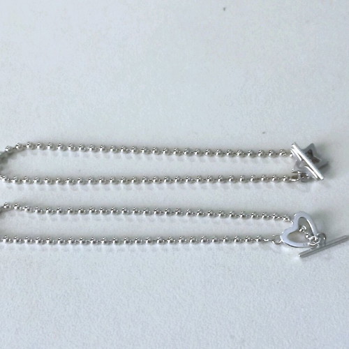 Silver 9.25 bracelets like new, set of 2, length 17