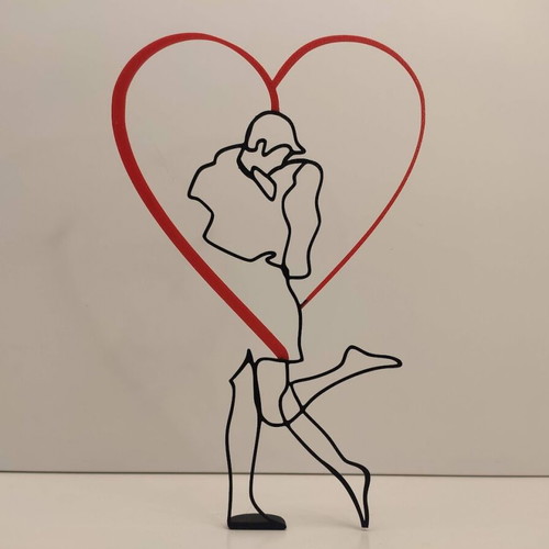 Love Heart Decorative Couple 3D Printed new