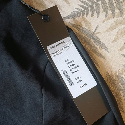 Women's semi-transparent blouse A.L.E. new, size M, black