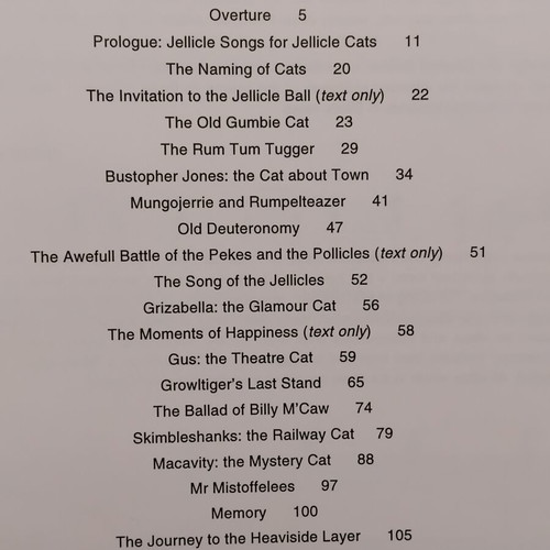 Cats The Musical Sheet Music Like New, Voice and Piano