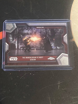 Mandalorian vs Moff Gideon StarWars Topps card like new