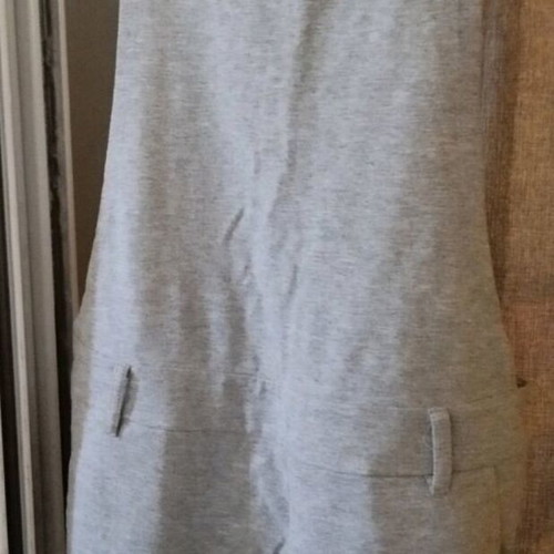 Cotton gray women's jumpsuit used, one size, sweatshirt style