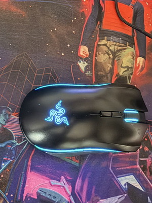Razer Mamba Elite gaming mouse used, full RGB Chroma