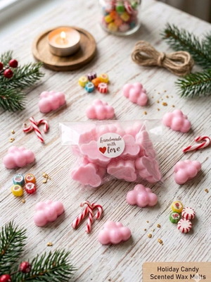 Handmade Wax Melts Clouds 15 pcs, Candy scent