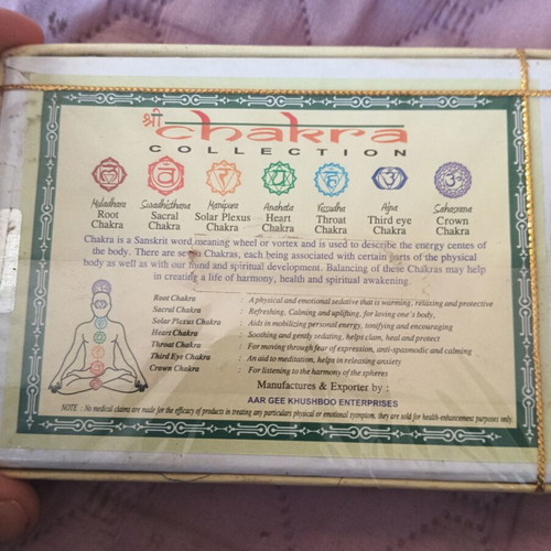 Chakra aromatic oils new, sealed from India