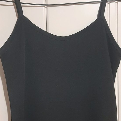 Long black women's spaghetti strap dress used