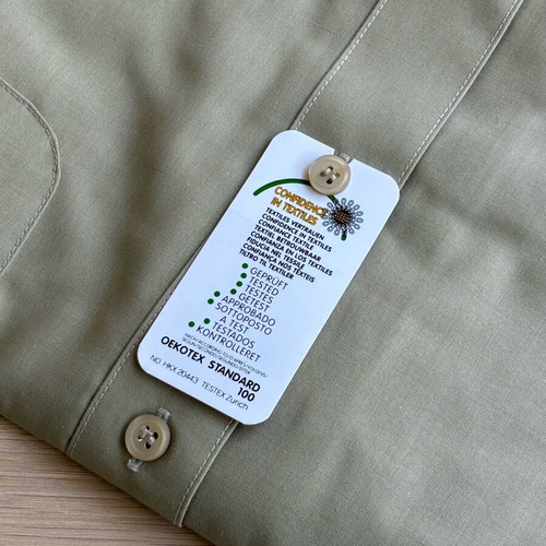 New CANDA short sleeve olive shirt, size M