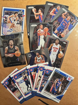 Detroit Pistons card set 14 pieces new, Panini and Topps bundle