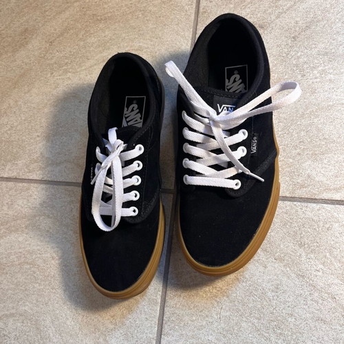 Vans Era black with brown sole like new athletic shoes size 39