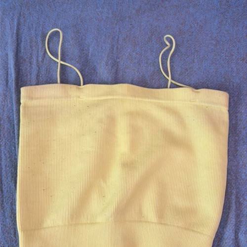 Crop top yellow used, sizes XS and S