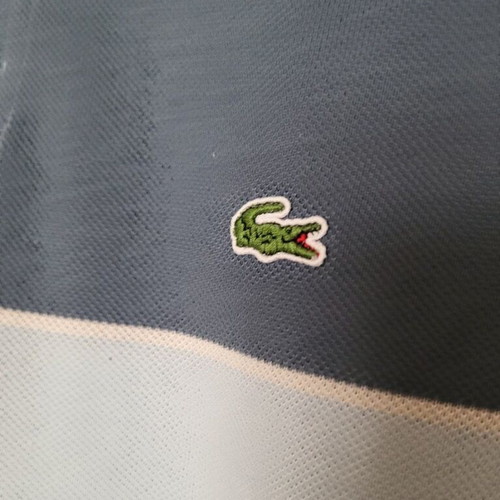 Lacoste tricolor polo shirt like new, size L