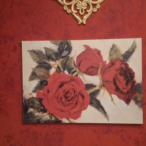 Large wall frames like new, 100×70 cm, decorative set with flowers gift