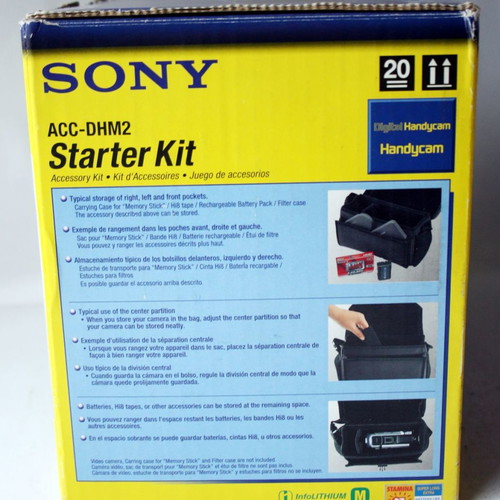 Sony Starter Accessory Kit Handycam ACC DHM2 Battery NP FM50 Hi8 HMP καινούργιο