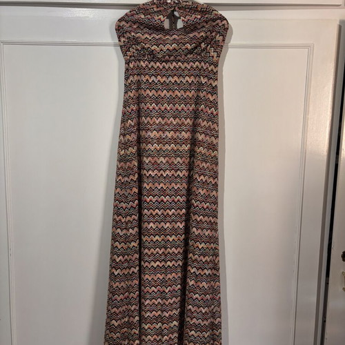 Desiree women's maxi knitted dress like new, brown, size M