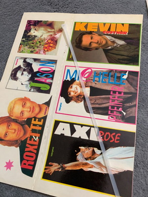 Katerina 90s stickers, 18 pieces on 2 cards