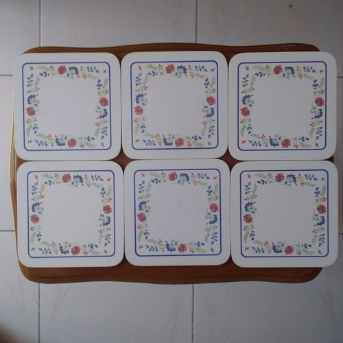 Melamine cork coaster new, dimensions 10.5x10.5 cm