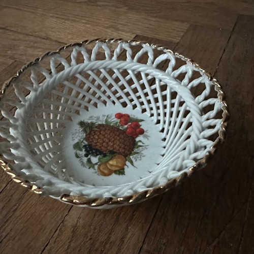 Small porcelain bowl used with minor chip