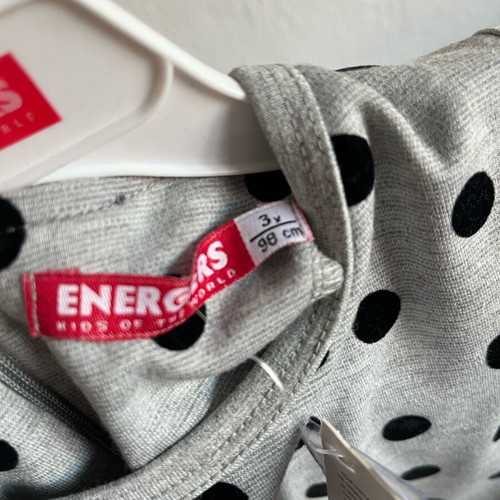Energiers dress new, black and gray, size 98 cm for 3 years old