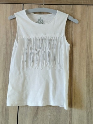 Sugarfree Girl's White Fringed Top 152 cm used