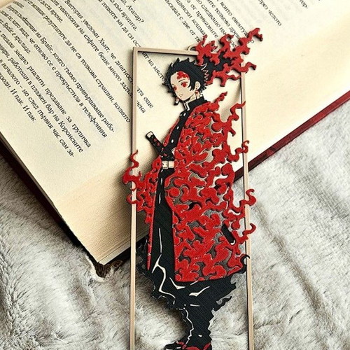 Demon Slayer 3D printed bookmark new, durable PLA+
