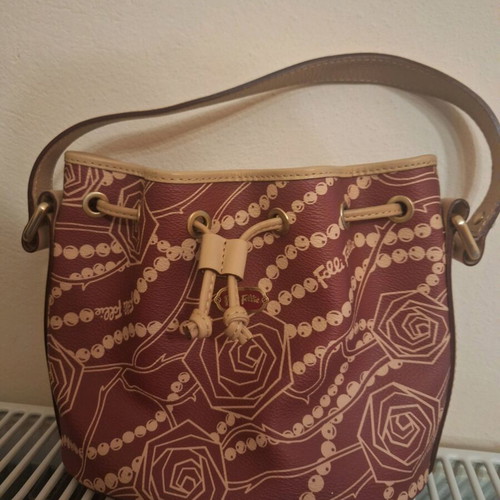 Folli Follie handbag like new, beige and red