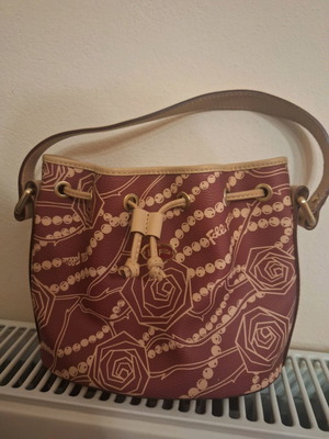 Folli Follie handbag like new, beige and red