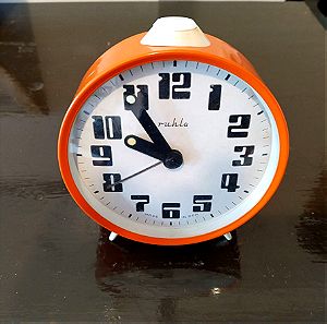Vintage επιτραπέζιο ρολόι ανατολικής Γερμανίας ruhla 60s nos(new old stock)
