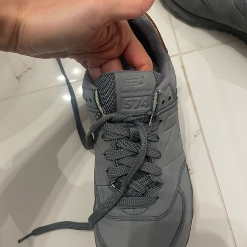 New Balance athletic shoes used, gray, size 40