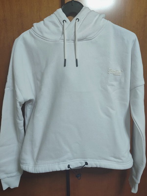 Superdry white hoodie like new, size S