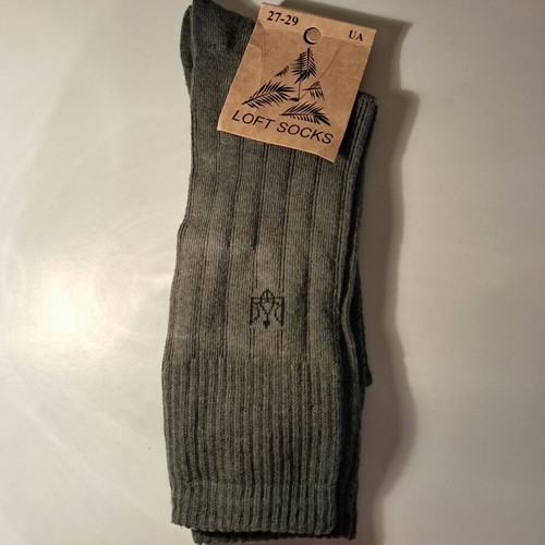 Loft Socks men's olive gray-green socks size 41-44 new