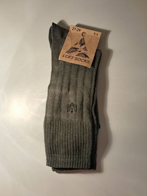 Loft Socks men's olive gray-green socks size 41-44 new